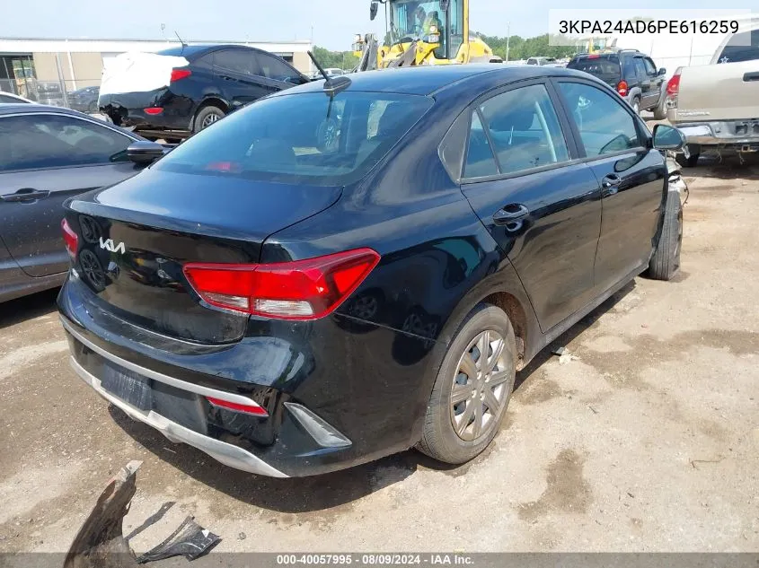 3KPA24AD6PE616259 2023 Kia Rio Lx