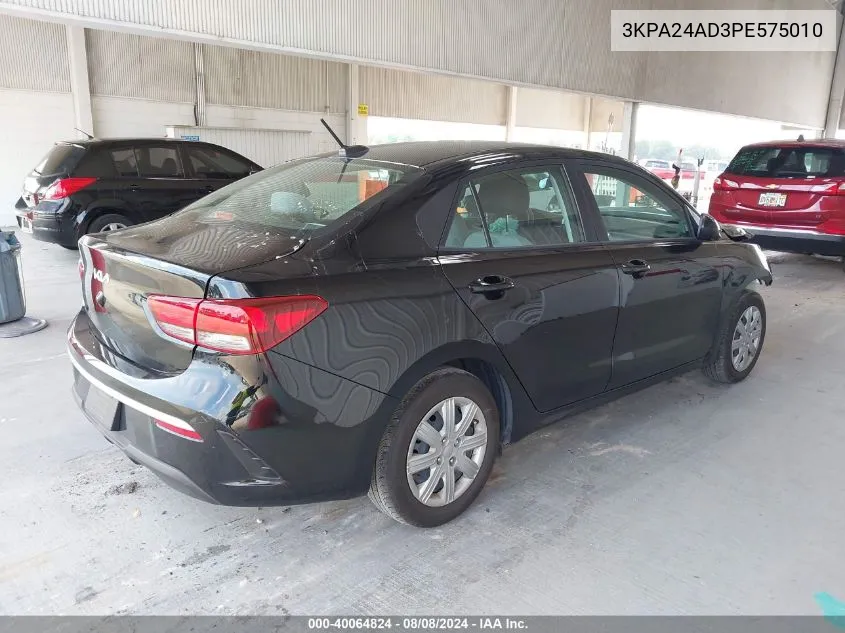 3KPA24AD3PE575010 2023 Kia Rio S