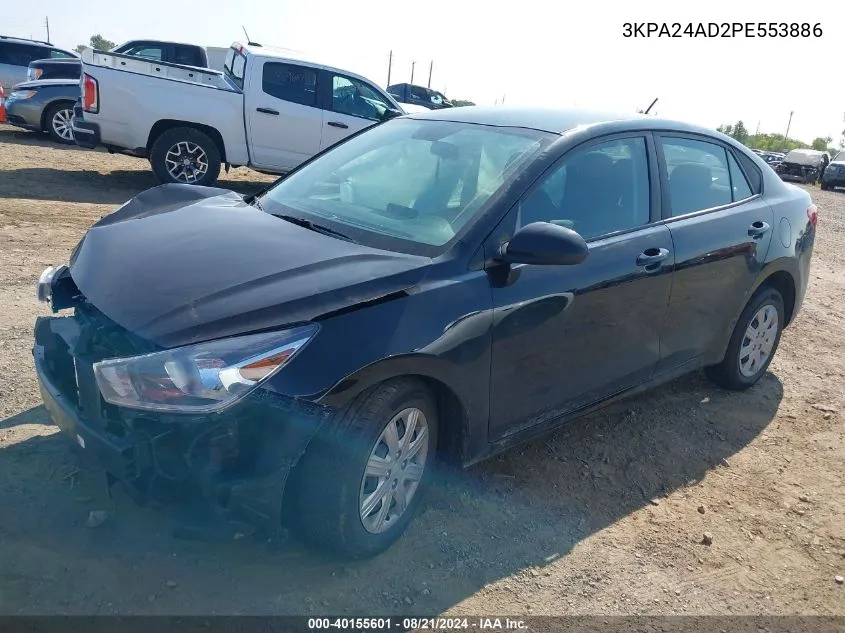 3KPA24AD2PE553886 2023 Kia Rio Lx/S