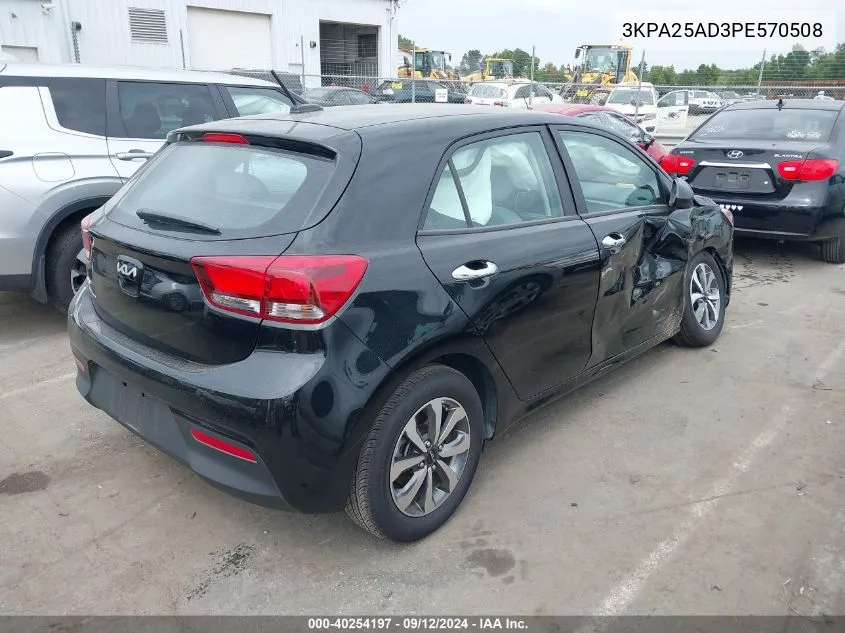 2023 Kia Rio 5-Door S VIN: 3KPA25AD3PE570508 Lot: 40254197