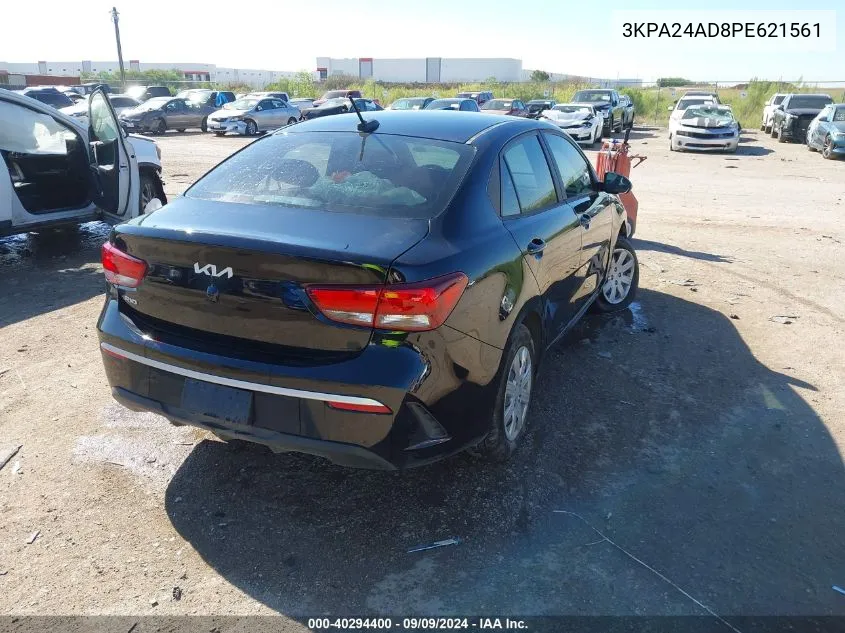 2023 Kia Rio S VIN: 3KPA24AD8PE621561 Lot: 40294400