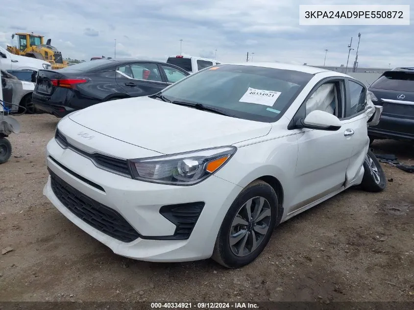 2023 Kia Rio S VIN: 3KPA24AD9PE550872 Lot: 40334921