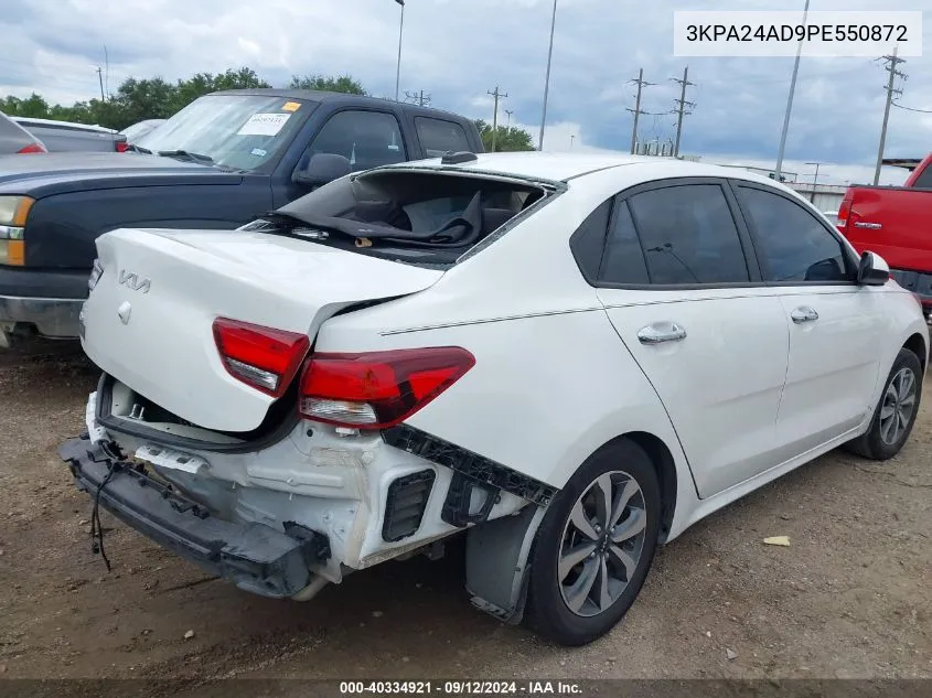 2023 Kia Rio S VIN: 3KPA24AD9PE550872 Lot: 40334921