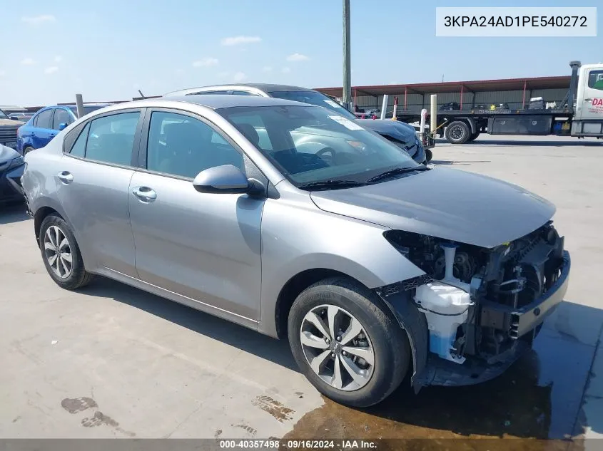 2023 Kia Rio Lx/S VIN: 3KPA24AD1PE540272 Lot: 40357498