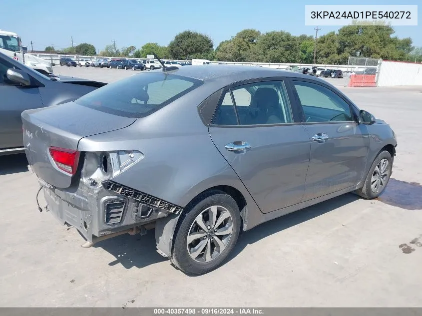 2023 Kia Rio Lx/S VIN: 3KPA24AD1PE540272 Lot: 40357498