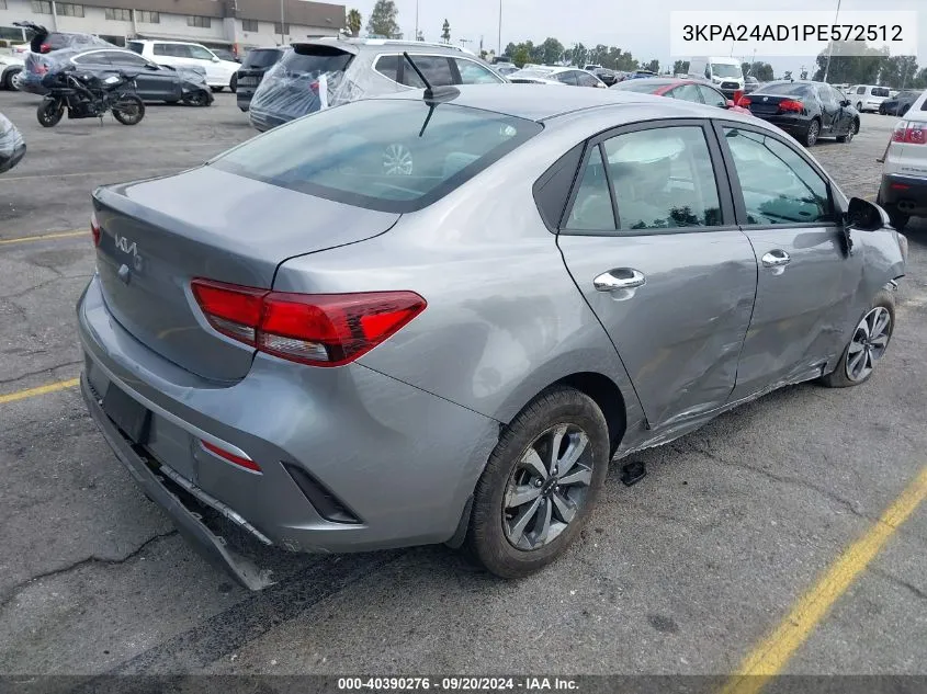 2023 Kia Rio S VIN: 3KPA24AD1PE572512 Lot: 40390276