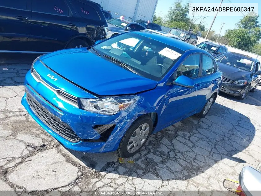 2023 Kia Rio S VIN: 3KPA24AD8PE606347 Lot: 40433641