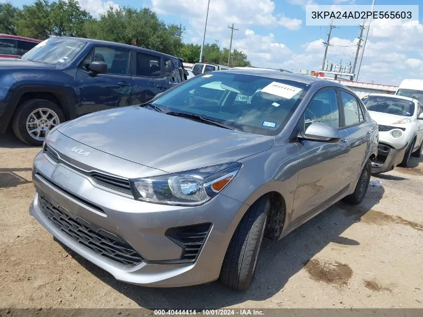 2023 Kia Rio Lx/S VIN: 3KPA24AD2PE565603 Lot: 40444414