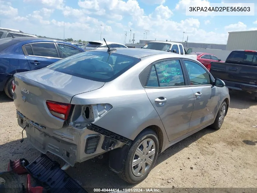 2023 Kia Rio Lx/S VIN: 3KPA24AD2PE565603 Lot: 40444414