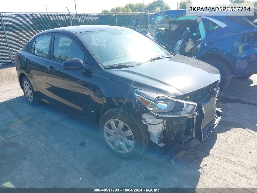 3KPA24AD5PE567734 2023 Kia Rio S