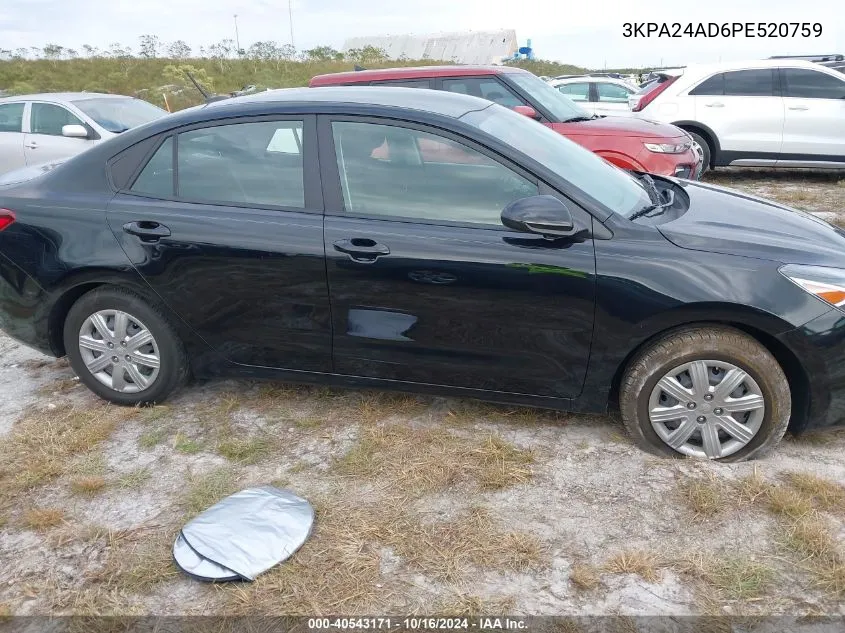 3KPA24AD6PE520759 2023 Kia Rio S