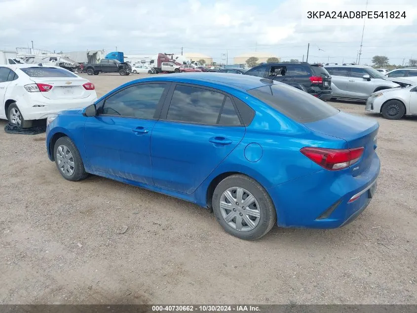 3KPA24AD8PE541824 2023 Kia Rio S