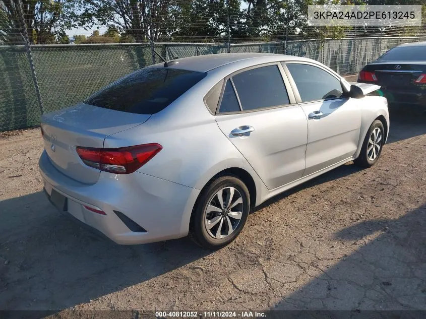 2023 Kia Rio S VIN: 3KPA24AD2PE613245 Lot: 40812052