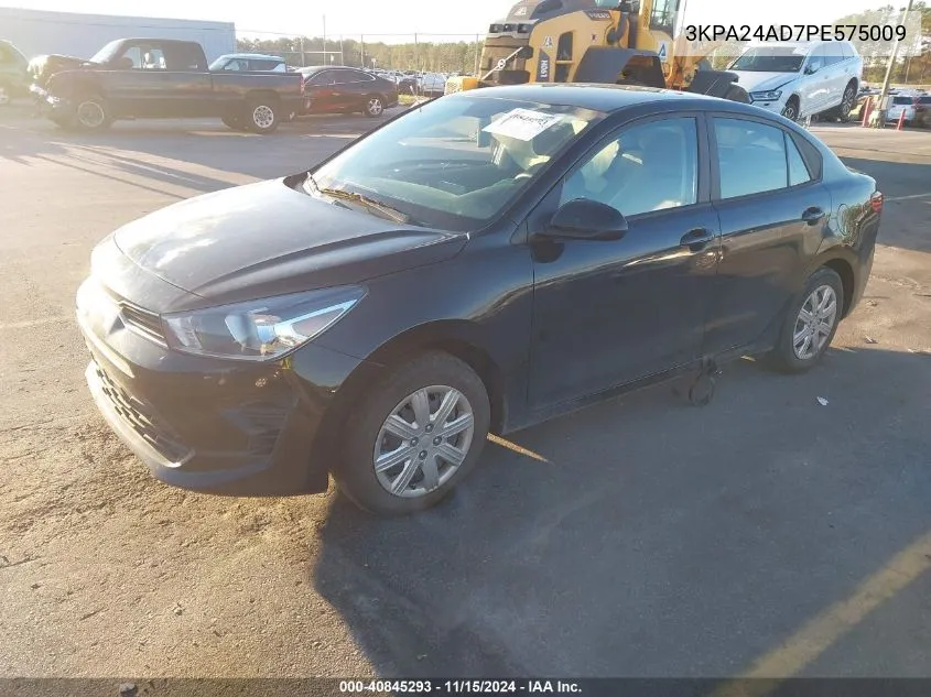 2023 Kia Rio S VIN: 3KPA24AD7PE575009 Lot: 40845293