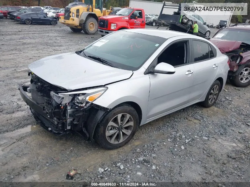 2023 Kia Rio S VIN: 3KPA24AD7PE520799 Lot: 40849633