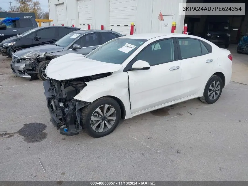 2023 Kia Rio S VIN: 3KPA24AD7PE624354 Lot: 40853857