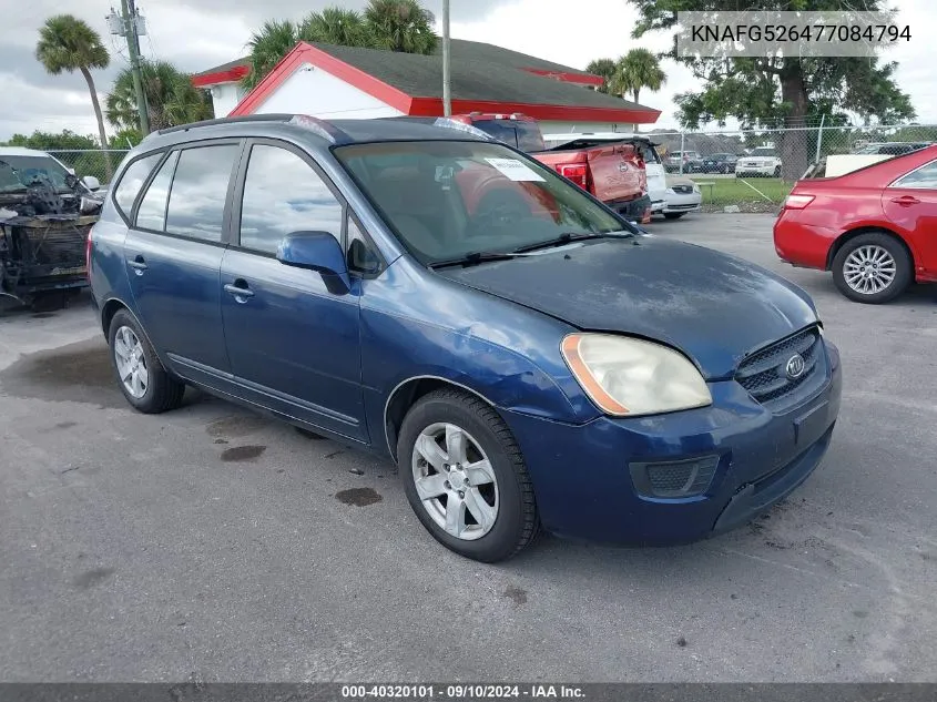 2007 Kia Rondo Lx V6 VIN: KNAFG526477084794 Lot: 40320101