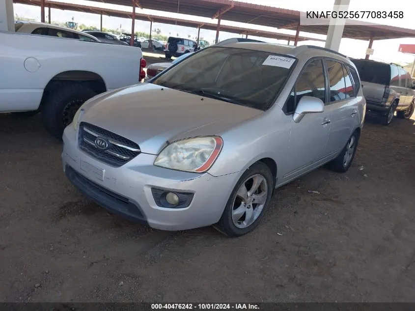 2007 Kia Rondo Ex VIN: KNAFG525677083458 Lot: 40476242