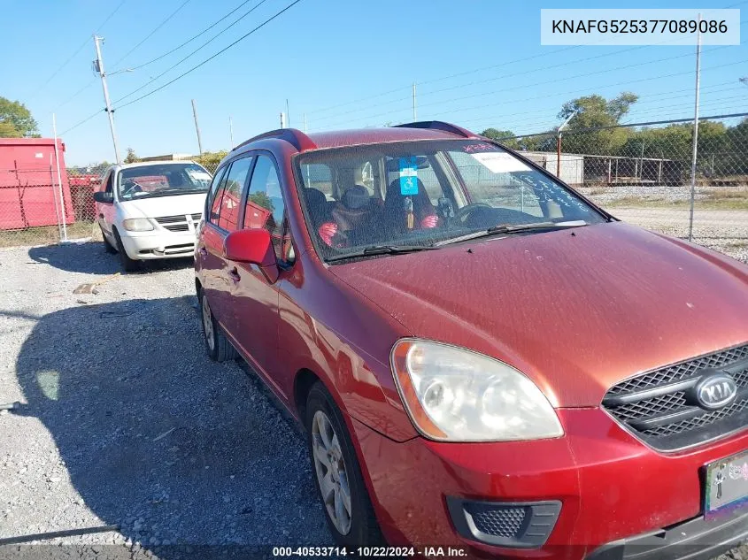 2007 Kia Rondo Lx VIN: KNAFG525377089086 Lot: 40533714