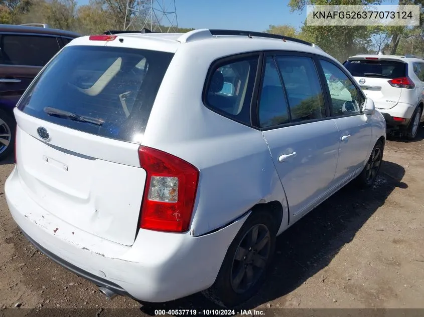 2007 Kia Rondo Lx V6 VIN: KNAFG526377073124 Lot: 40537719