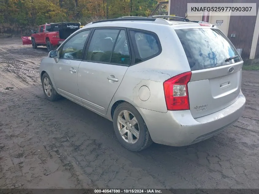 2007 Kia Rondo Lx VIN: KNAFG525977090307 Lot: 40547590