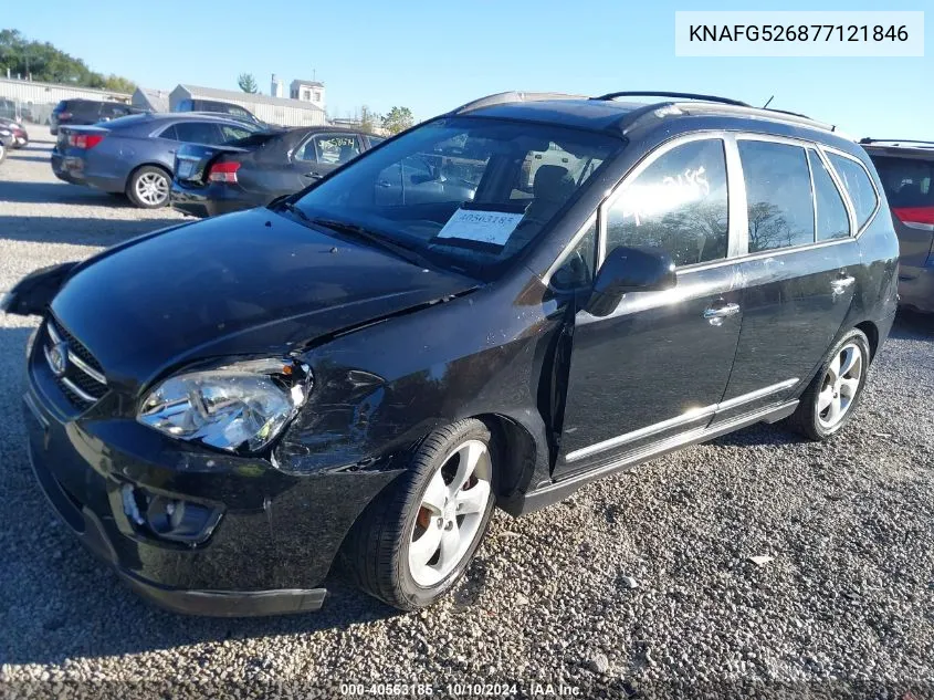 2007 Kia Rondo Ex V6 VIN: KNAFG526877121846 Lot: 40563185