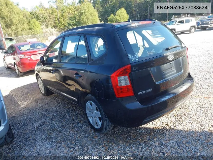 2007 Kia Rondo Lx V6 VIN: KNAFG526X77088624 Lot: 40703492