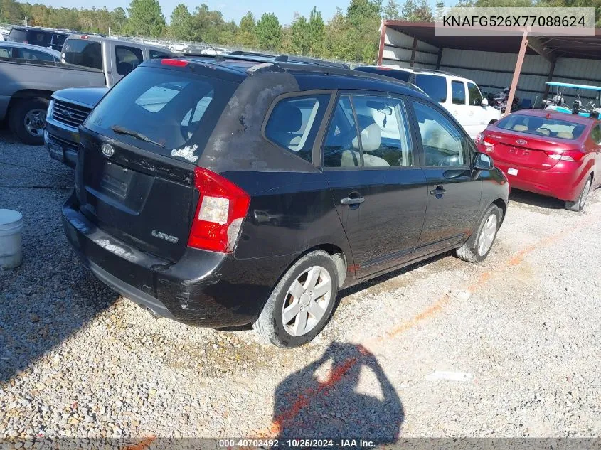 2007 Kia Rondo Lx V6 VIN: KNAFG526X77088624 Lot: 40703492