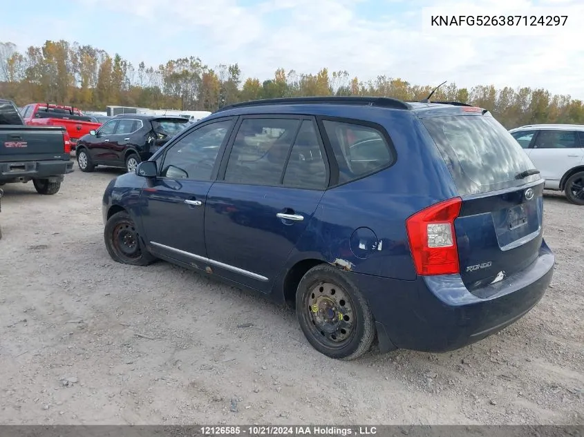 2008 Kia Rondo VIN: KNAFG526387124297 Lot: 12126585