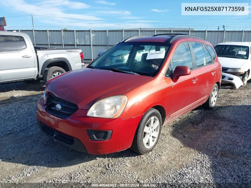 KNAFG525X87173598 2008 Kia Rondo Lx