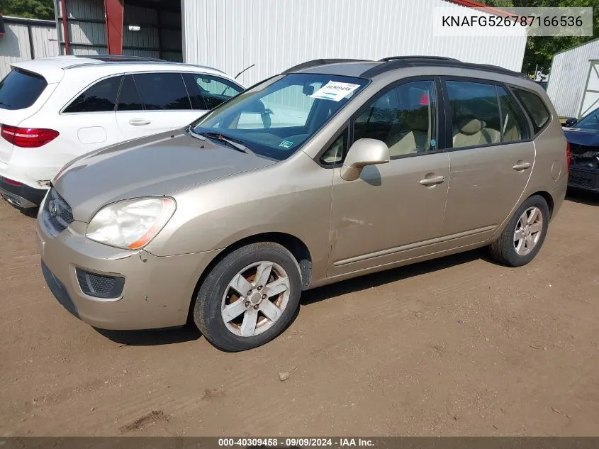 2008 Kia Rondo Lx V6 VIN: KNAFG526787166536 Lot: 40309458