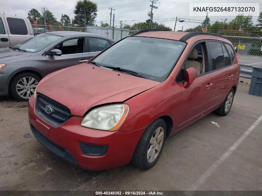 2008 Kia Rondo Lx V6 VIN: KNAFG526487132070 Lot: 40348352