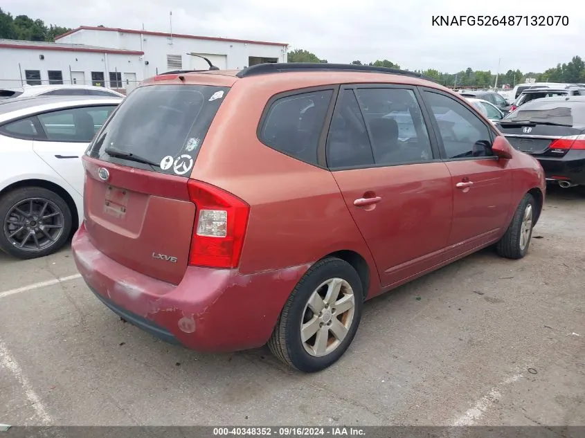 2008 Kia Rondo Lx V6 VIN: KNAFG526487132070 Lot: 40348352