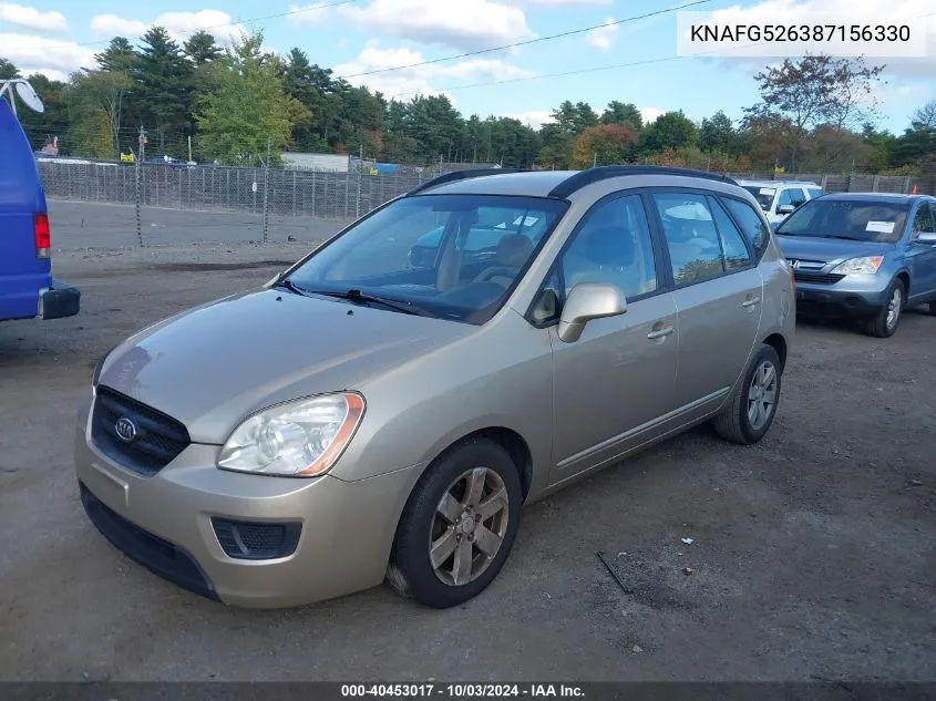 2008 Kia Rondo Lx V6 VIN: KNAFG526387156330 Lot: 40453017