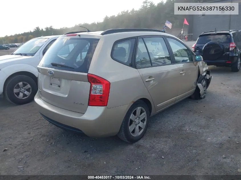 2008 Kia Rondo Lx V6 VIN: KNAFG526387156330 Lot: 40453017