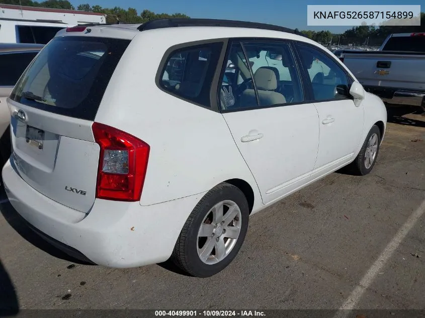 2008 Kia Rondo Lx V6 VIN: KNAFG526587154899 Lot: 40499901