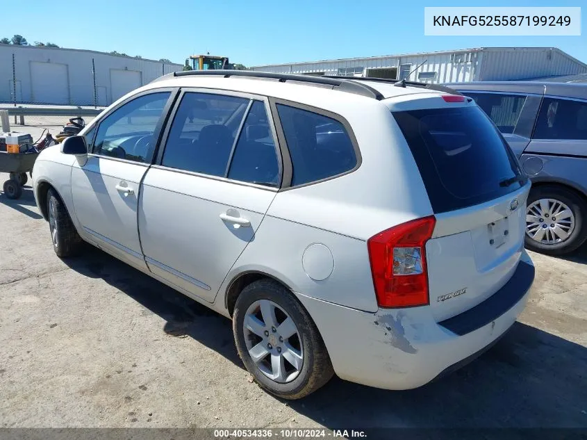 2008 Kia Rondo Lx VIN: KNAFG525587199249 Lot: 40534336