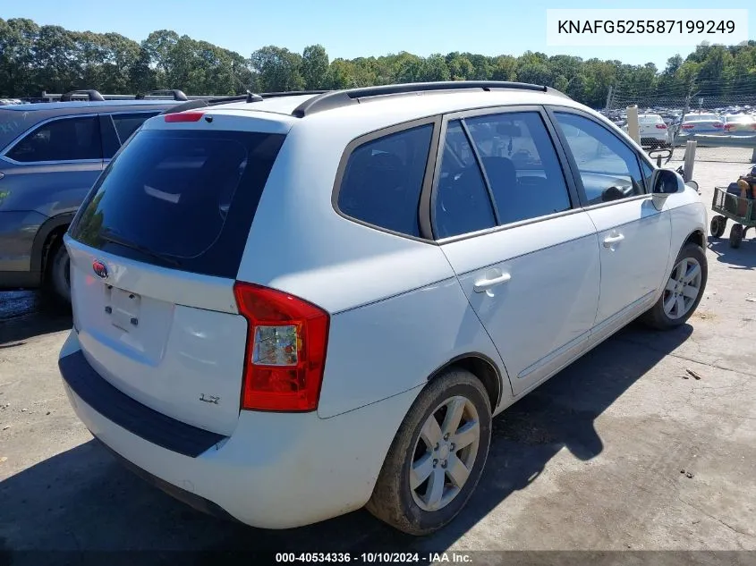 2008 Kia Rondo Lx VIN: KNAFG525587199249 Lot: 40534336