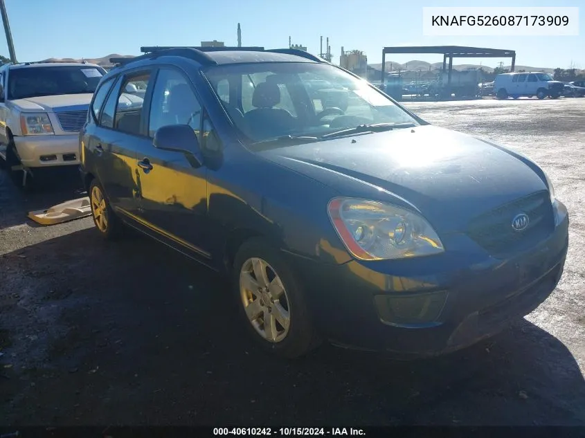 2008 Kia Rondo Lx V6 VIN: KNAFG526087173909 Lot: 40610242