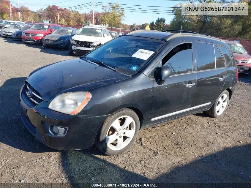 2008 Kia Rondo Ex V6 VIN: KNAFG526587201347 Lot: 40638071