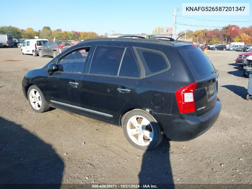 2008 Kia Rondo Ex V6 VIN: KNAFG526587201347 Lot: 40638071