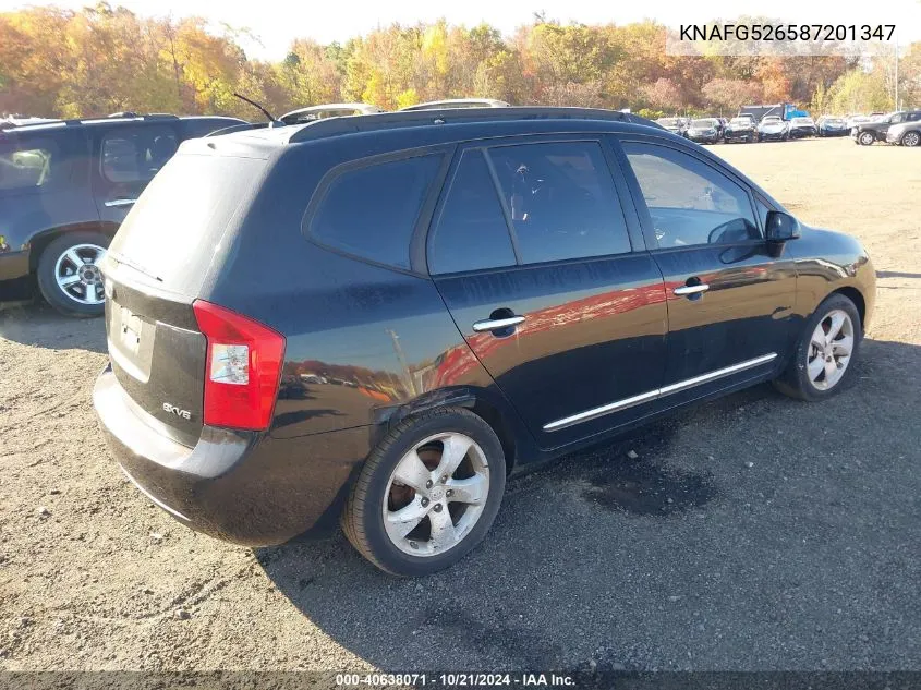 2008 Kia Rondo Ex V6 VIN: KNAFG526587201347 Lot: 40638071