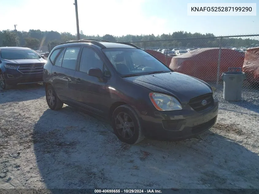 2008 Kia Rondo Lx VIN: KNAFG525287199290 Lot: 40698655