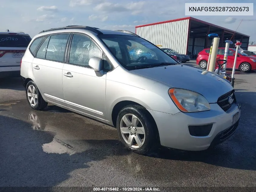 2008 Kia Rondo Lx VIN: KNAFG525287202673 Lot: 40715462