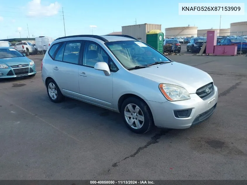 2008 Kia Rondo Lx V6 VIN: KNAFG526X87153909 Lot: 40858050