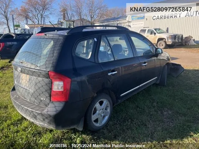 2009 Kia Rondo Ex VIN: KNAFG528097265847 Lot: 20180786