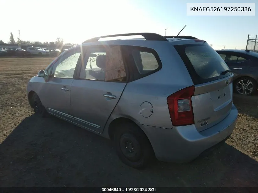 2009 Kia Rondo Lx/Ex VIN: KNAFG526197250336 Lot: 30046640