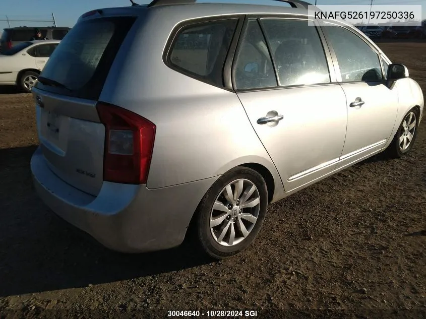 2009 Kia Rondo Lx/Ex VIN: KNAFG526197250336 Lot: 30046640