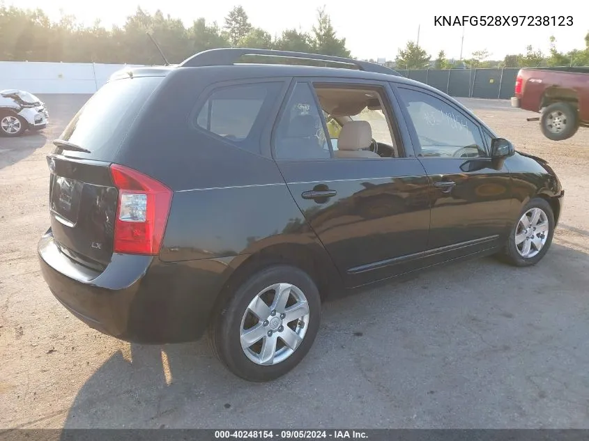 2009 Kia Rondo Lx VIN: KNAFG528X97238123 Lot: 40248154