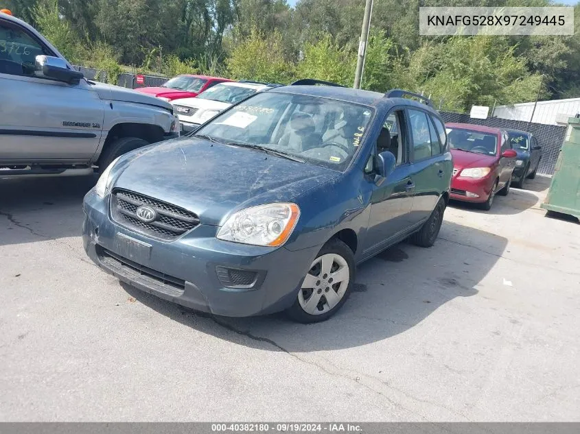 2009 Kia Rondo Lx VIN: KNAFG528X97249445 Lot: 40382180